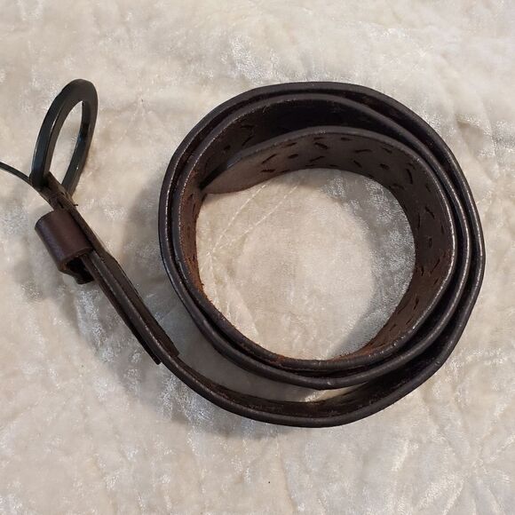 Women's Cutout Genuine Leather Brown Size Small - Picture 9 of 11